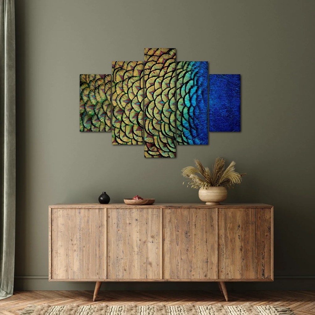 Kép - Pávatollak (150x105 cm)