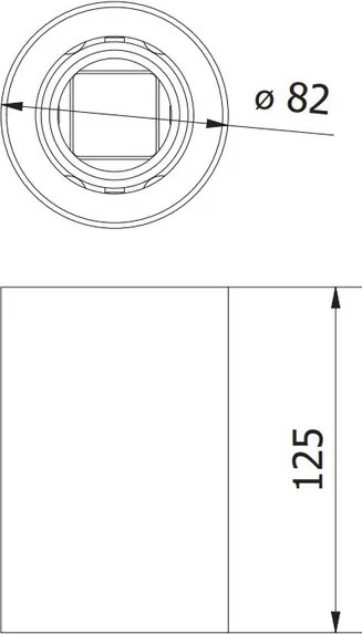 Lámpa Mennyezeti lámpatest RESTO, PC, φ80x125mm, IP20, max 20W, kör, fehér