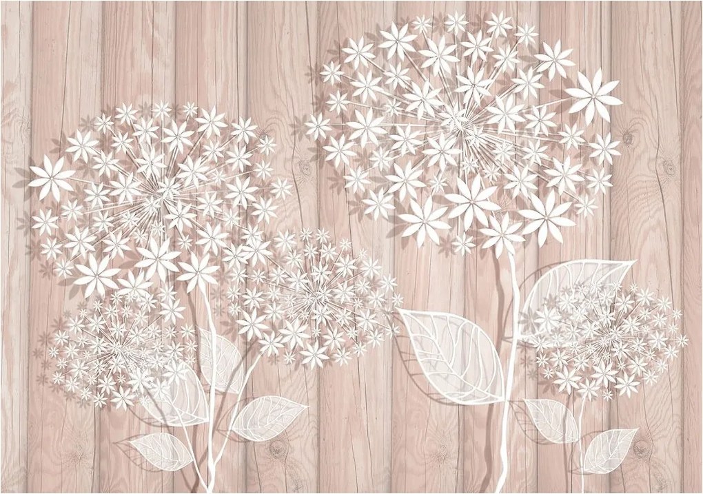 Fotótapéta Virágok a fán 254x184 Skandináv stílus Nappaliba +ragasztó