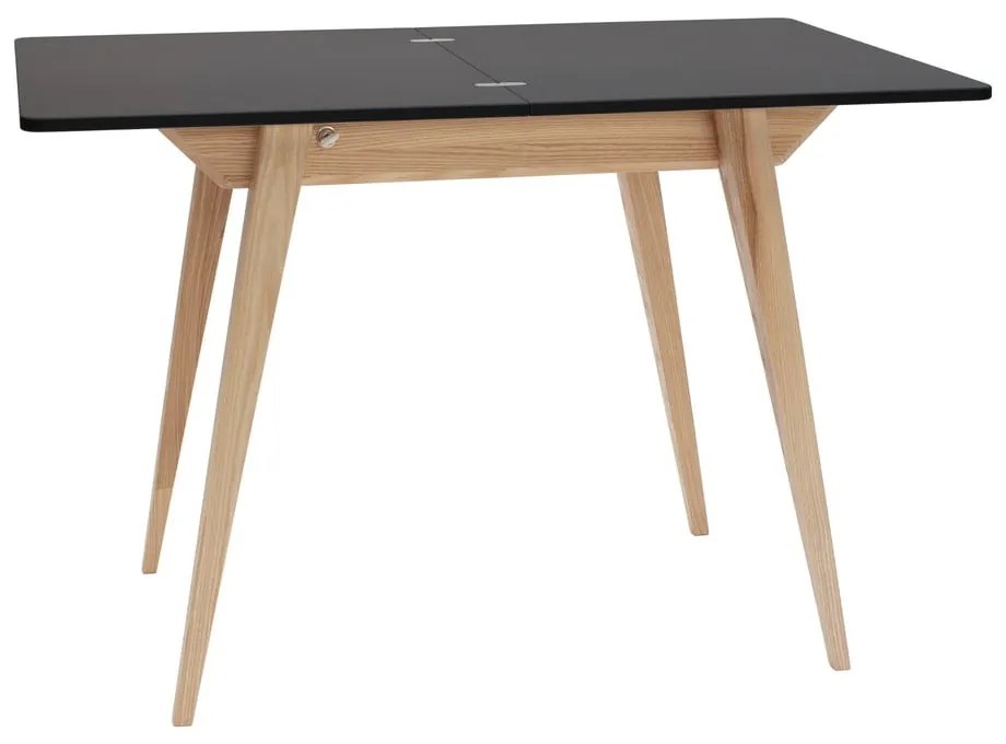Bővíthető étkezőasztal fekete asztallappal 65x90 cm Envelope – Ragaba