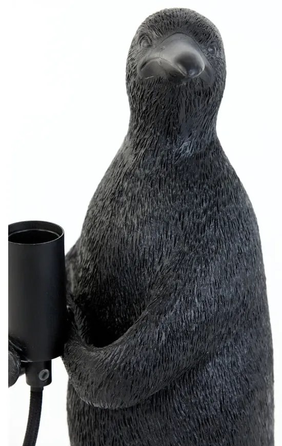 Matt fekete asztali lámpa (magasság 24 cm) Penguin – Light &amp; Living