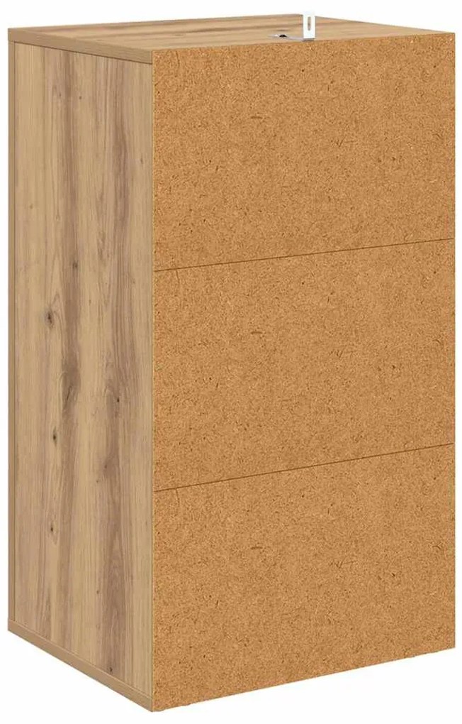 Széf fiókkal kézműves tölgy 40 x 33 x 70 cm Faanyag