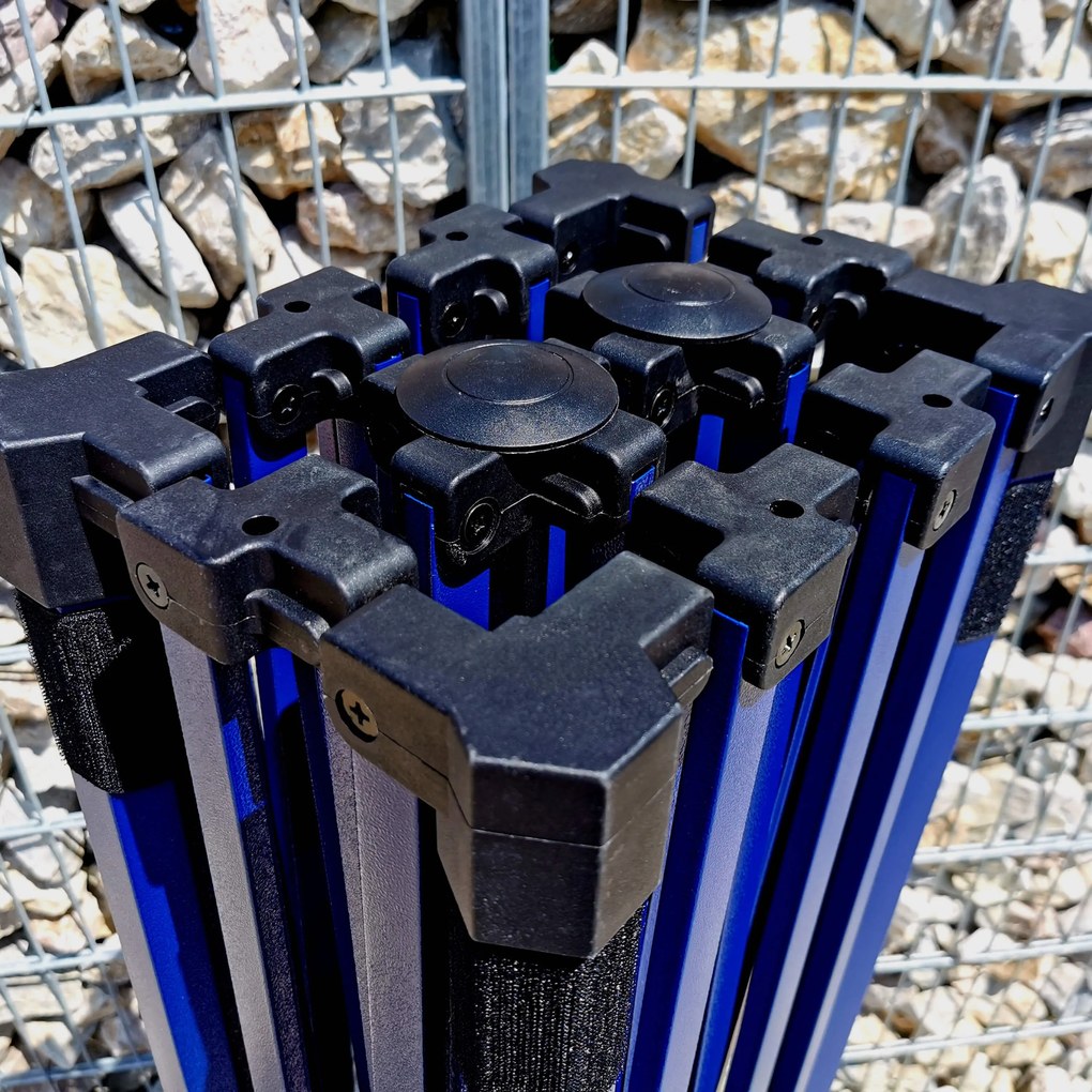 Piaci sátor eladó 2x3m | Gyorsan felállítható BRIMO sátor - 3 oldalfal nélkül - Piros