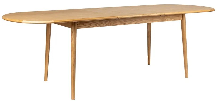 Bővíthető étkezőasztal tölgyfa dekoros asztallappal és hosszabbító asztallappal 90x180 cm Twist – Zuiver