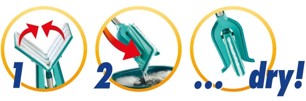 Picobello M Micro Duo lapos felmosó, Leifheit, 33 x 147 cm, műanyag / fém / mikroszálas, zöld