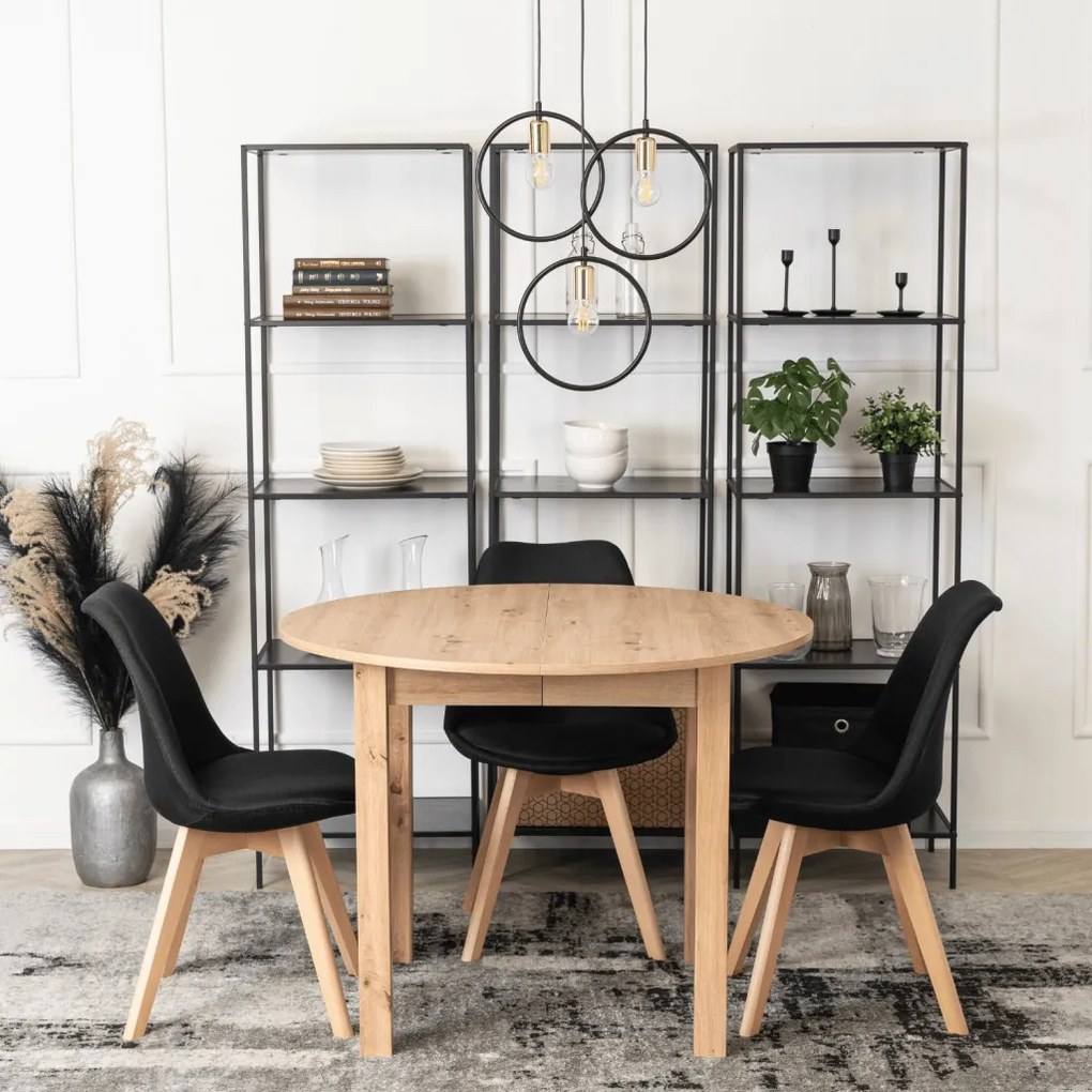 Bővíthető Étkezőasztal Kézműves Riviéra Tölgy Színben. HARRY 102-142 cm