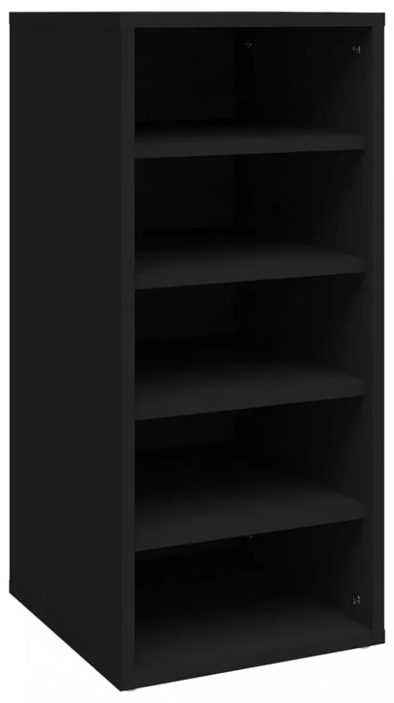 vidaX fekete forgácslap cipősszekrény 31,5 x 35 x 70 cm