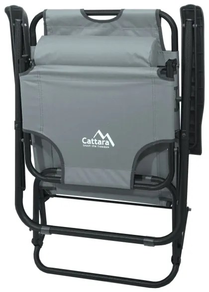 Összecsukható állítható szék szürke/fekete