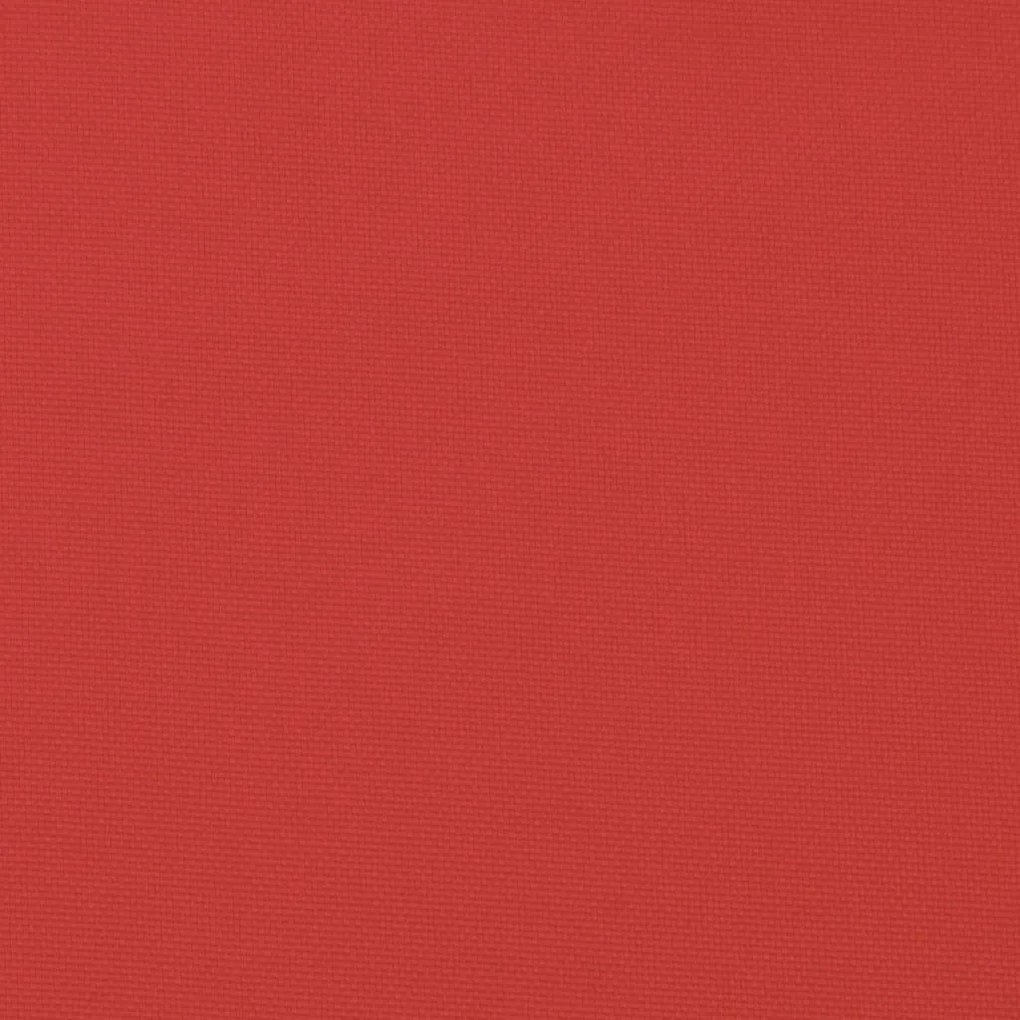 6 db piros oxford-szövet magas háttámlájú székpárna