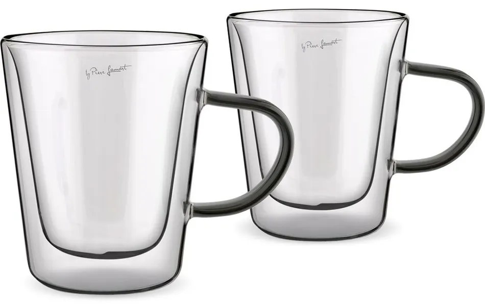 Lamart LT9120 2 részes Tea Vaso pohárkészlet, 300ml, fekete