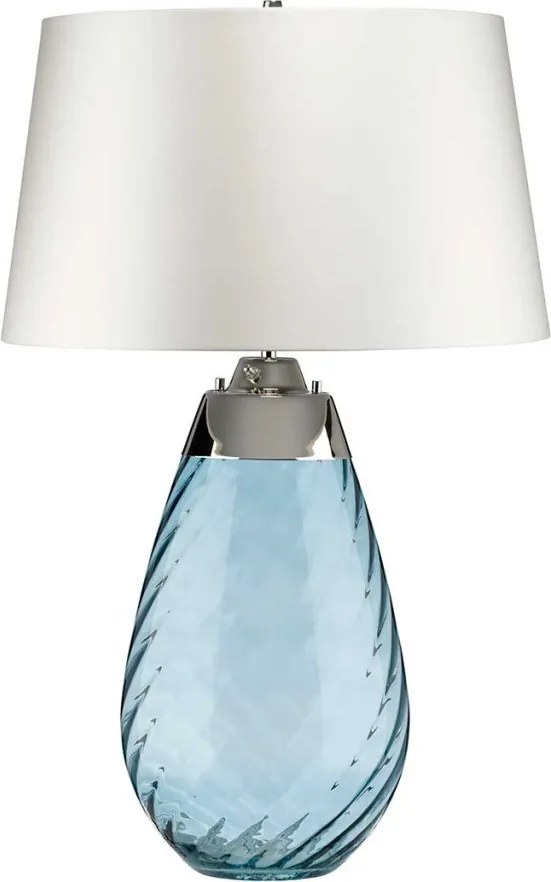 Elstead Lighting LENA LARGE LENA-TL-L-BLUE-OWSS Asztali lámpa 1X7W/GU10+1x60W/E27