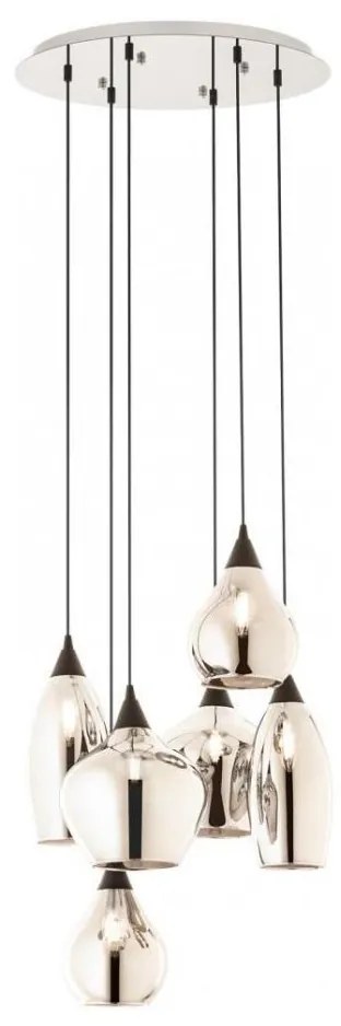 Redo 01-3194 - Csillár zsinóron TANNER 6xE14/28W/230V átm. 47,2 cm