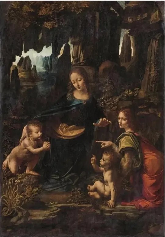 Művészet Sziklás Madonna Da Vinci 1000 db-os Compact puzzle Clementoni