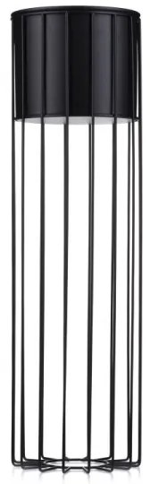 Fém virágcserép LOFT 70x20 cm fekete