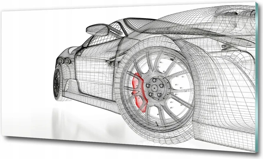 Fotó üvegkép Felszálló repülőgép 125x50