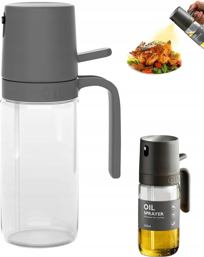 Olajmosó Konyhai Olaj Adagoló Üveg Spray Fogantyúval