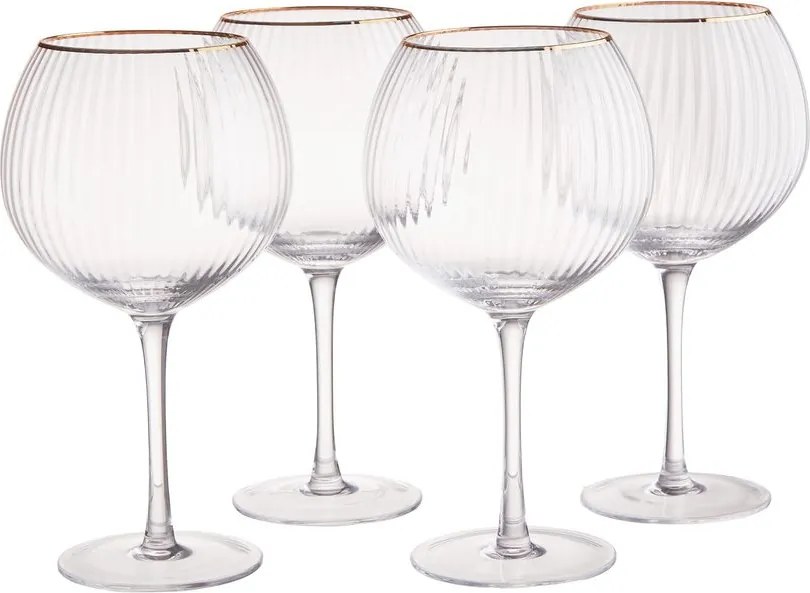 GOLDEN TWENTIES Gin Tonic pohár, 650ml, 4 db-os készlet