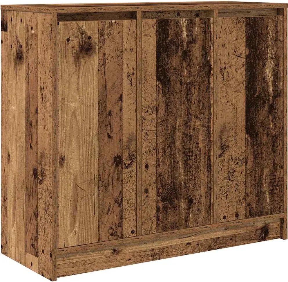 vidaXL antik fa szerelt fa tálalószekrény 85x34x76 cm