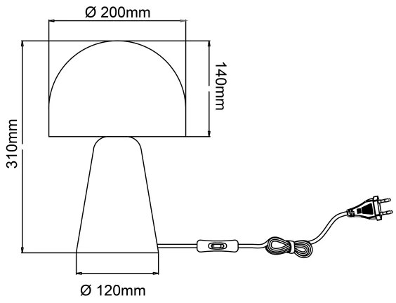 Brilliant - Asztali lámpa NALAM 1xE14/40W/230V bézs/kőris