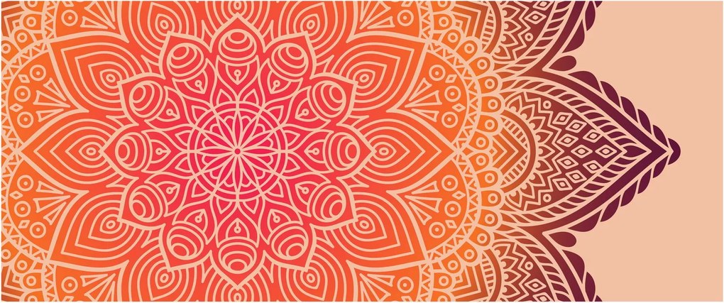 Kép - mandala art (120x50 cm)