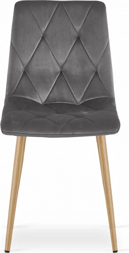 AKCIÓ sötétszürke bársony étkezőszék LIBRA II. osztály