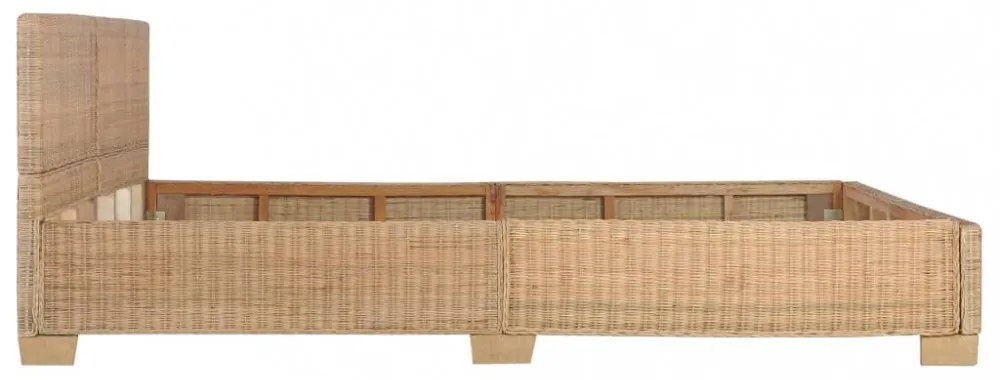 kézzel font valódi rattan ágykeret 180 x 200 cm