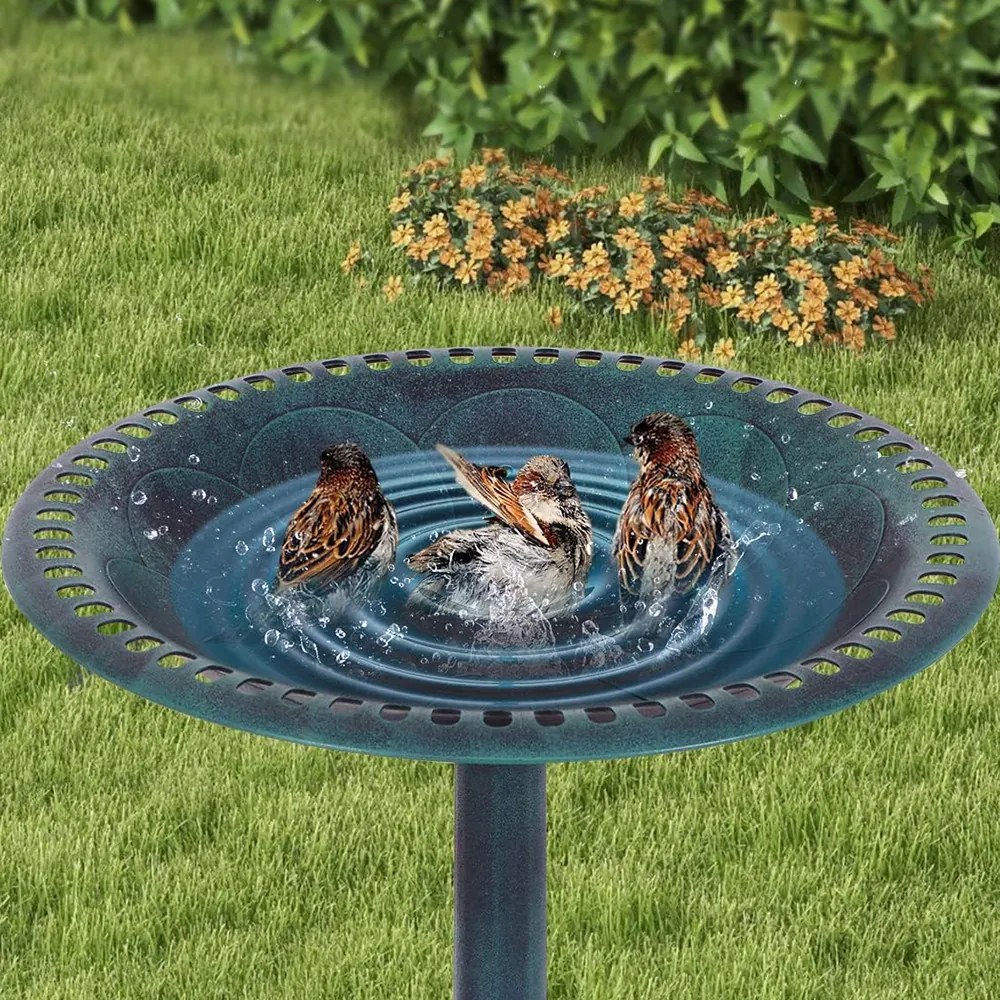 Műanyag madáritató, zöld