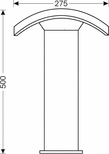 Brilagi - LED Kültéri lámpa ARCELO LED/9W/230V 50 cm IP54