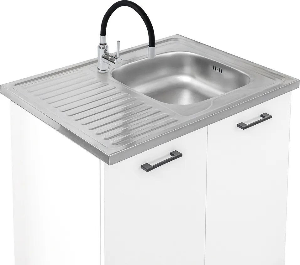 Primo 220 konyhabútor fehér, chromix munkalappal