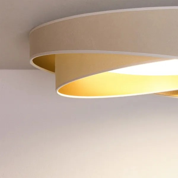 BRILAGI- LED mennyezeti lámpa VELVET TWIST LED/24W/230V 4000K Ø 55 cm fehér/arany