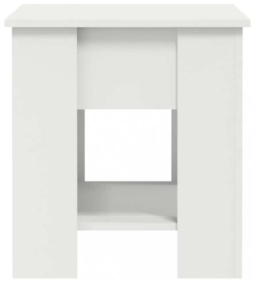 fehér szerelt fa dohányzóasztal 101 x 49 x 52 cm