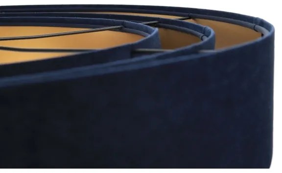 TRINITI függeszték 1xE27/60W/230V kék/arany kábellel