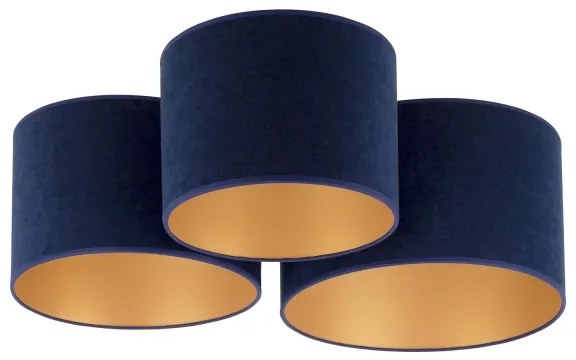 Duolla - Mennyezeti lámpa ROLLER TRIO 3xE27/60W/230V kék