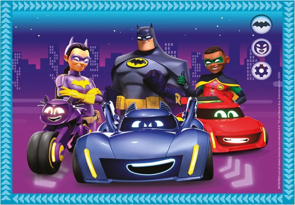 Batman Batwheels 4 az 1-ben puzzle Clementoni