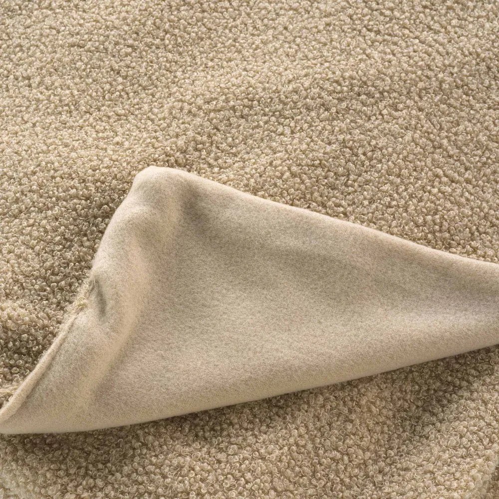 Bézs fleece takaró 180x220 cm Curly Wooly – douceur d'intérieur