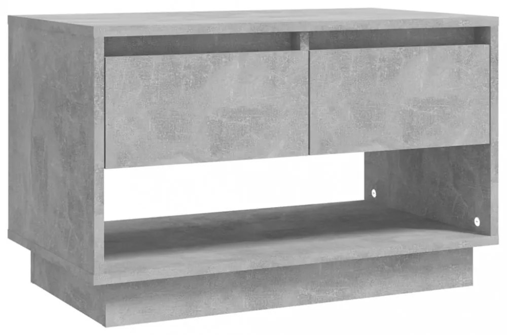 betonszürke szerelt fa TV-szekrény 70x41x44 cm
