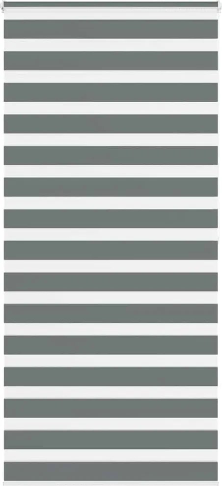 vidaXL zebrafüggönnyel sötét szürke szövetszélesség 100,9cm poliészter