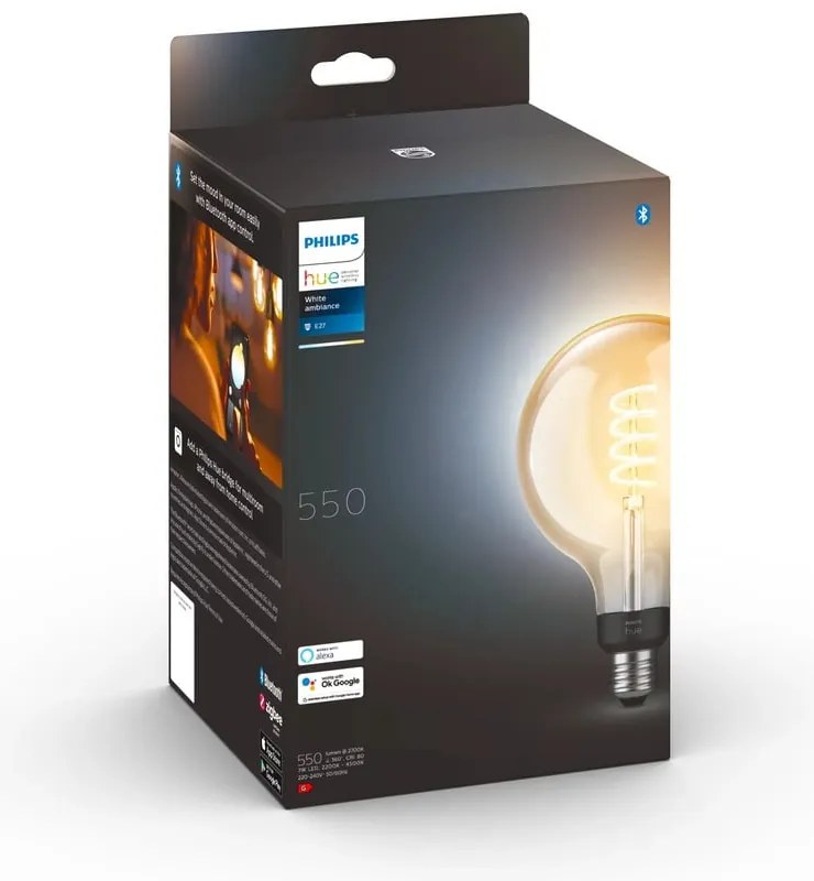 Szálas okos izzó E27, 7 W White ambiance – Philips Hue