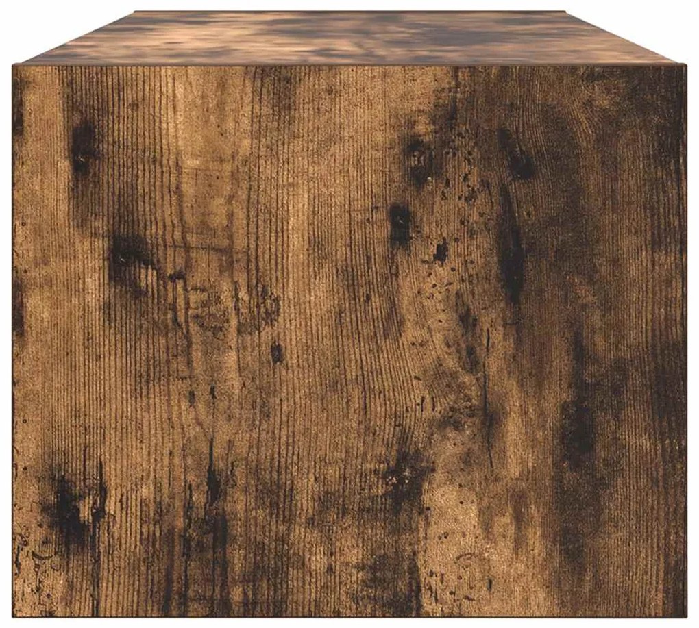 füstös tölgy színű szerelt fa TV-szekrény 80x31x25,5 cm