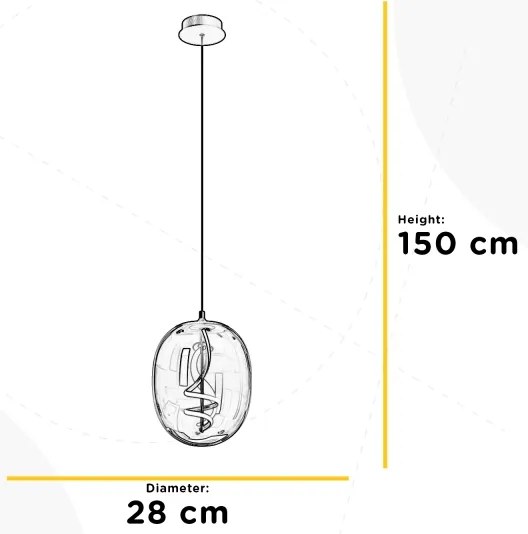 ONLI - LED Csillár zsinóron LILLY LED/12W/230V 4000K fekete