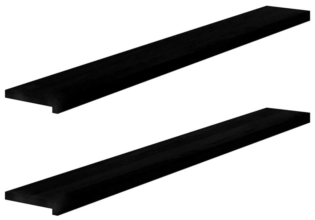 ablakpárkányok 2 db sötétbarna 160x20x2 cm tömör fa tölgyfa