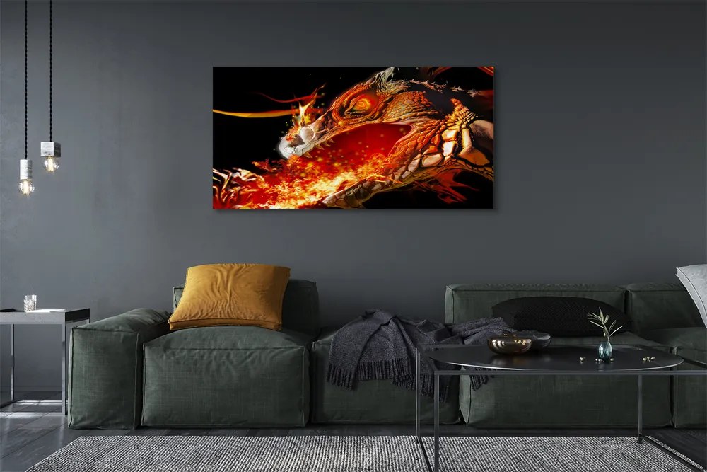 Canvas képek Tűzokádó sárkány 140x70 cm