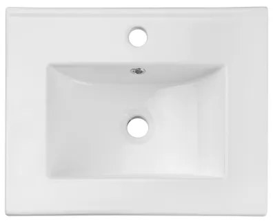 COMAD UM-2050RB DANCE 50 - Beépíthető mosdó 52x40 cm, kerámia, fényes fehér