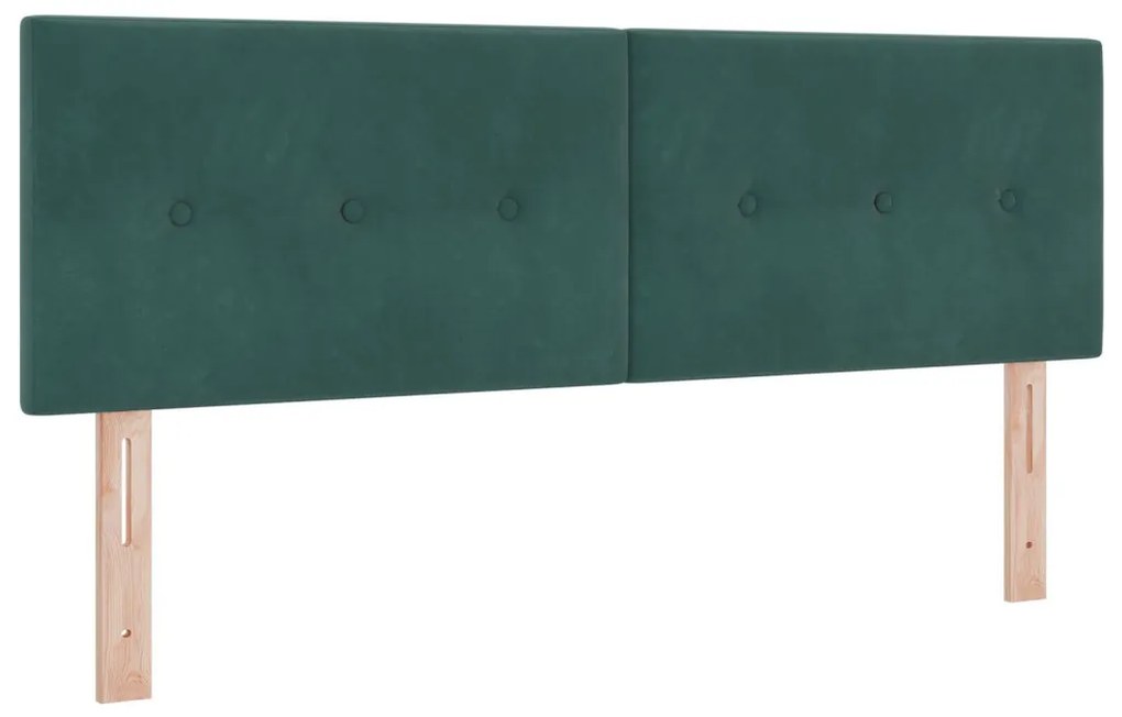 Fejtámla Gombos Zöld 140 cm Bársony