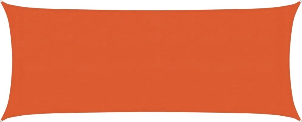 vidaXL narancssárga HDPE napvitorla 160 g/m² 2 x 5 m