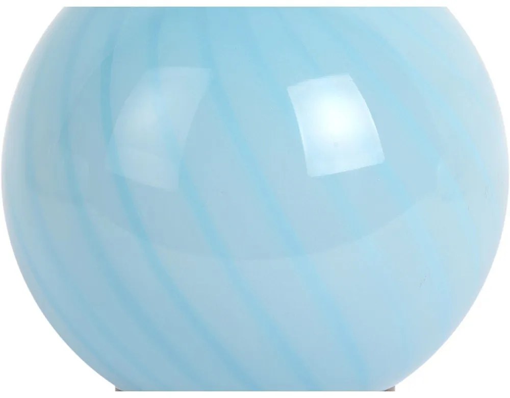 Világoskék asztali lámpa üveg búrával (magasság 17 cm) Summer Globe – Leitmotiv