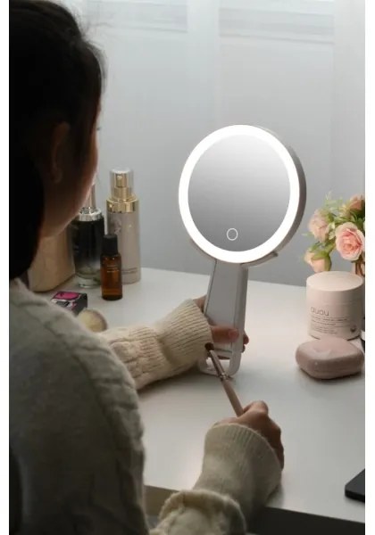 Immax 09103L - LED+CCT Fényerőszabályozható kozmetikai tükör SWEET LED/3W/5V fehér