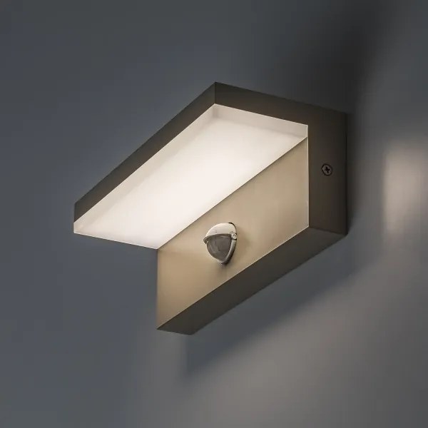 Rabalux 77220 - ZARAGOZA LED kültéri fali lámpa érzékelővel 9W/230V IP54 bézs