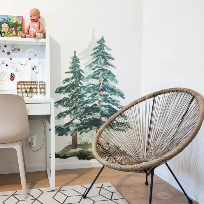 INSPIO Akvarell falmatrica - Tűlevelű fák