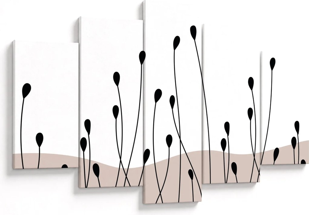 Kép - Grafikus rét N⁰1 (150x105 cm)